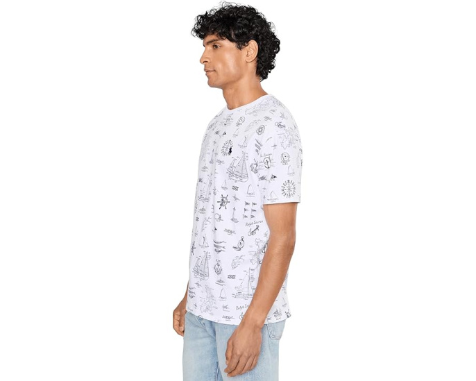 Футболка Polo Ralph Lauren Classic Fit Nautical Jersey с принтом