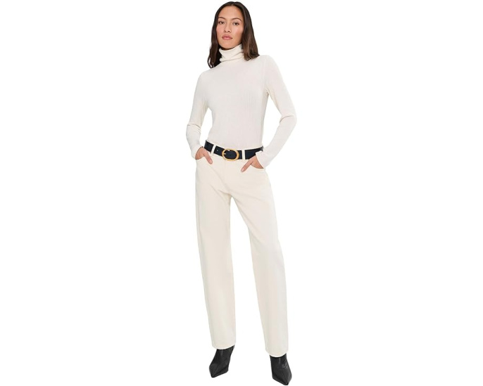 Водолазка Madewell Coverstitch с драпировкой из вискозного рубчика