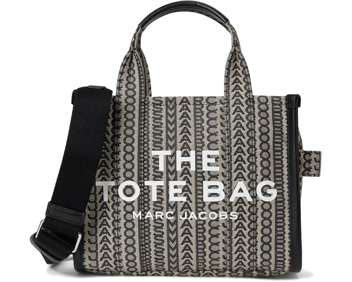Маленькая сумка-тоут Marc Jacobs The Small Tote с брендовой надписью