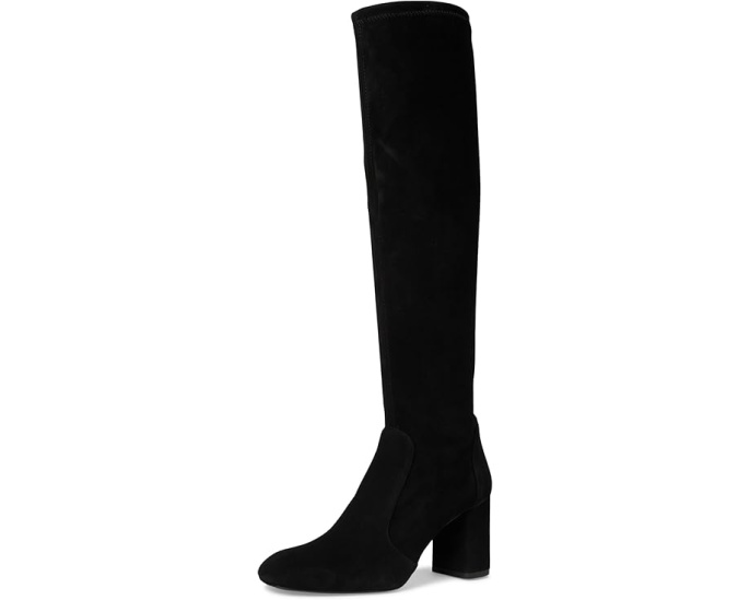 Ботинки Lucie Boot 75 Stuart Weitzman до колена на квадратном каблуке