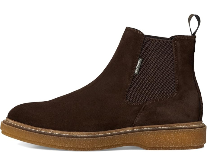 Chelsea ботинки Barbour Tinstone из замши с фактурной подошвой