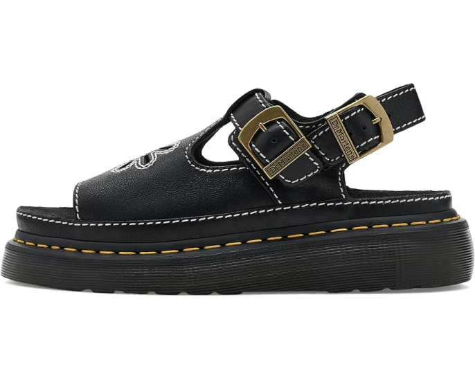 Сандалии Dr. Martens Dunnet Flower с вырезом в виде цветка на платформе