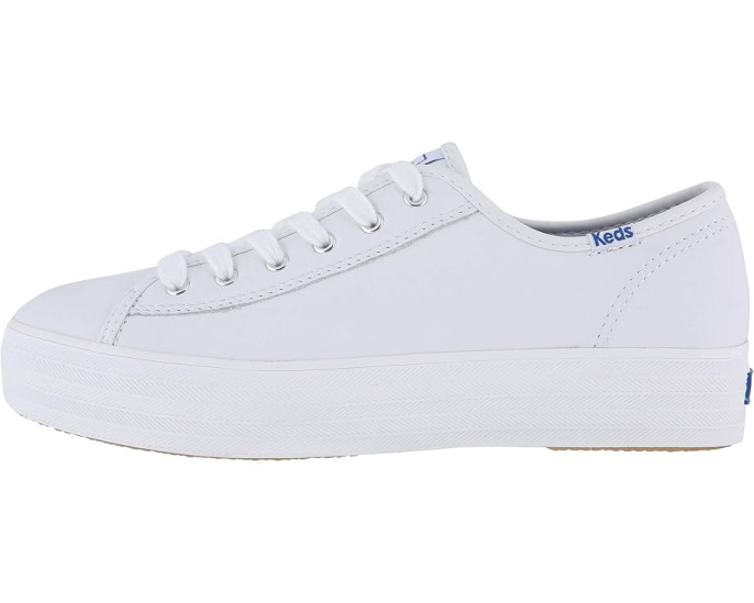 Кроссовки Keds Triple Kick Leather на платформе с кожаным верхом