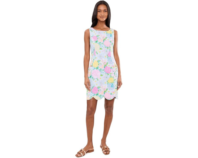 Платье Lilly Pulitzer The Scallop Lilly Shift с цветочным принтом