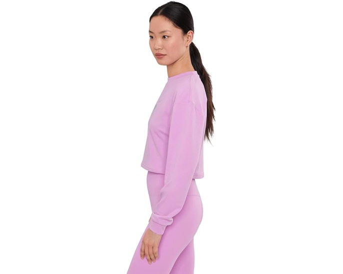 Топ Nike Pro Dri-FIT с круглым вырезом и длинным рукавом из французского трикотажа
