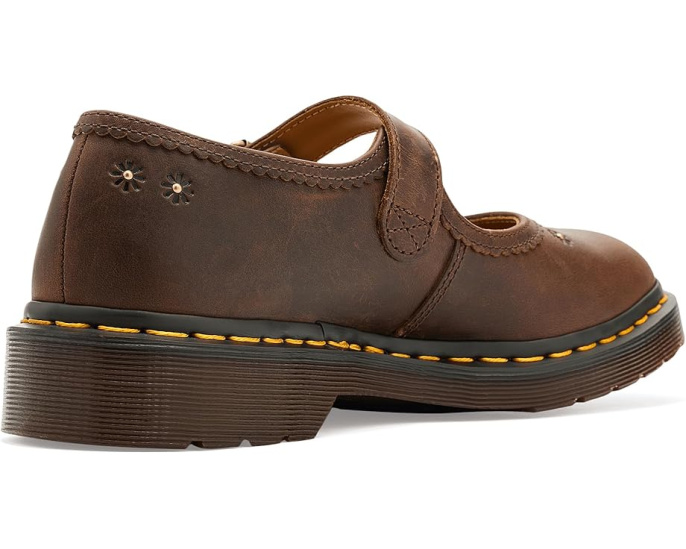 Туфли Dr. Martens Mary Jane Flower с рельефным цветочным узором