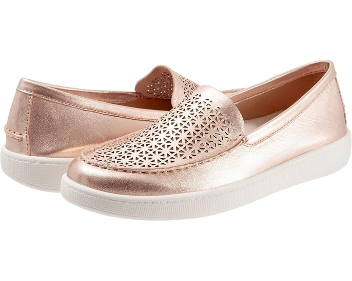 Лоферы Trotters Audrey из кожи с сетчатой подкладкой