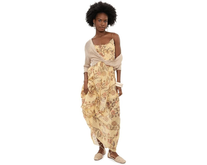 Платье Free People One Ciella Printed с цветочным принтом