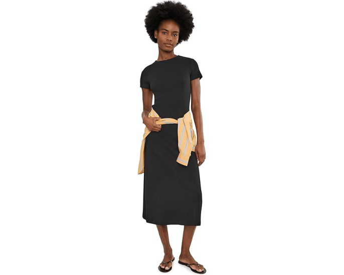 Платье-макси Andy с коротким рукавом и круглым вырезом Madewell