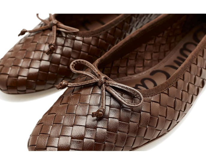 Балетки Sam Edelman Ruthie с плетеной кожей и квадратным носком