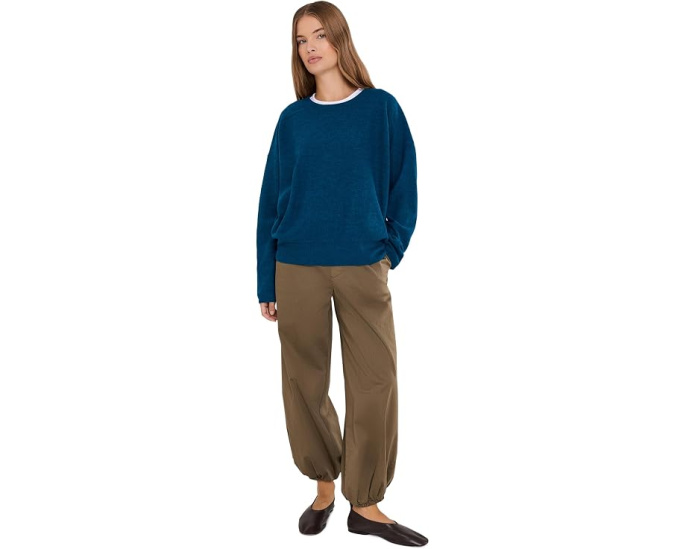 Fine Felted Wool Crew Neck Sweater