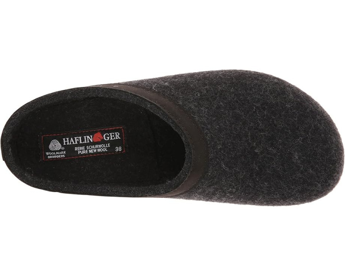 Клоги Haflinger GZL Leather Trim Grizzly с кожаной окантовкой