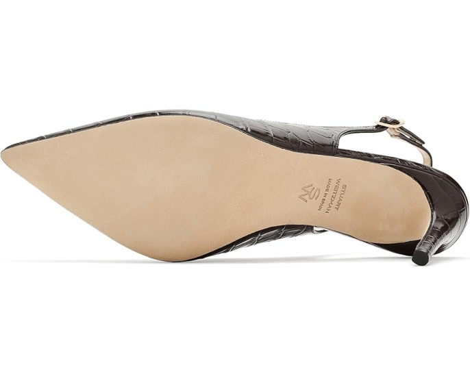 Туфли Stuart Power Slingback 75 Stuart Weitzman на шпильке с открытым мысом