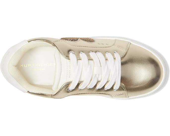 Кроссовки Kurt Geiger London Kids Mini Luckson Heart с сердечком на платформе