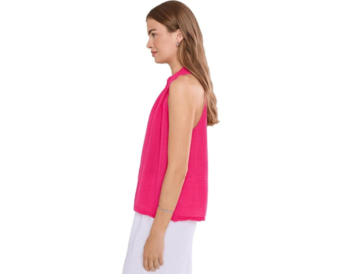 Топ Viola Split Neck Tank от Michael Stars с V-образным вырезом