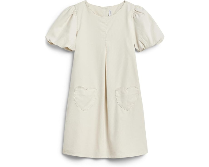 Corduroy Heart Pocket Shift Dress (Toddler/Little Kid/Big Kid)
