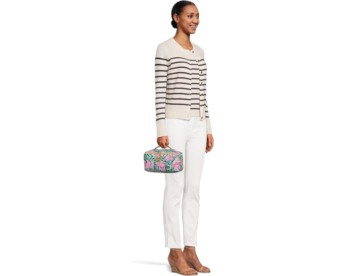 Косметичка Lilly Pulitzer Josee Pouch с отделениями и ручкой