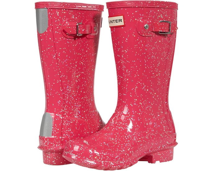 Детские резиновые сапоги Hunter Kids Original Giant Glitter с блестками