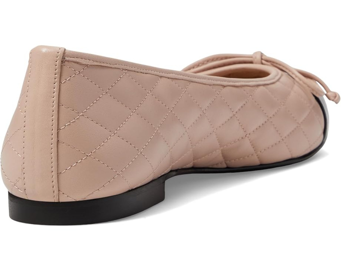 Туфли French Sole Tamara с стеганым верхом и бантом из гладкой кожи
