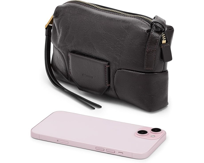 Мини сумка AllSaints Ares Micro Xbody из кожи ягненка