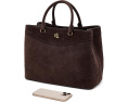 Сумка Lauren Ralph Lauren Perforated Suede Large Marcy Satchel из замши