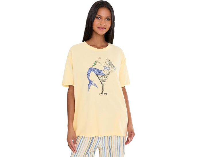 Футболка Free People Best Coast Tee с принтом