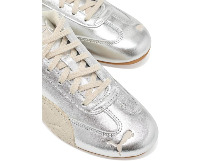 Кроссовки Puma Speedcat Silver с металлическим верхом