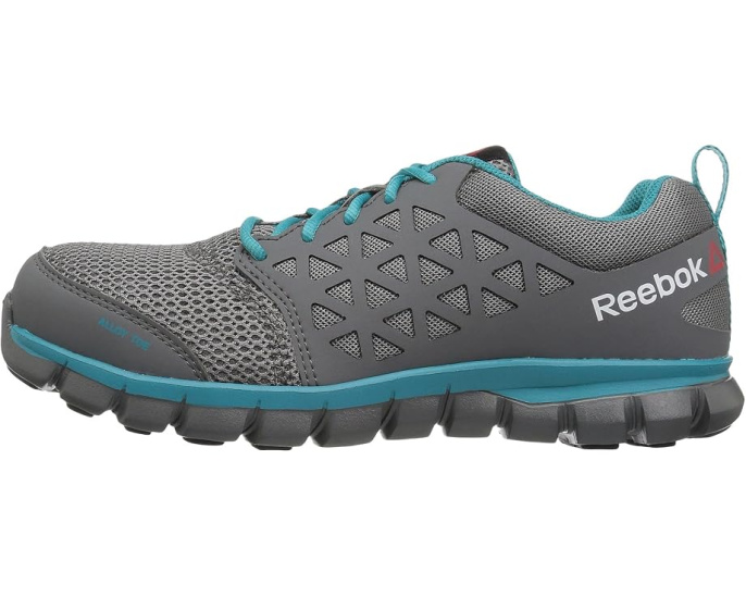 Кроссовки рабочие Reebok Sublite Cushion Work Alloy Toe SD серо-бирюзовые