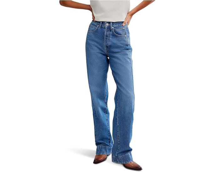 Джинсы Free People Stick Around Slim Curve свободные