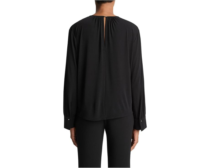 Винс Блуза Soft Gathered Blouse с мягкой драпировкой и воротником