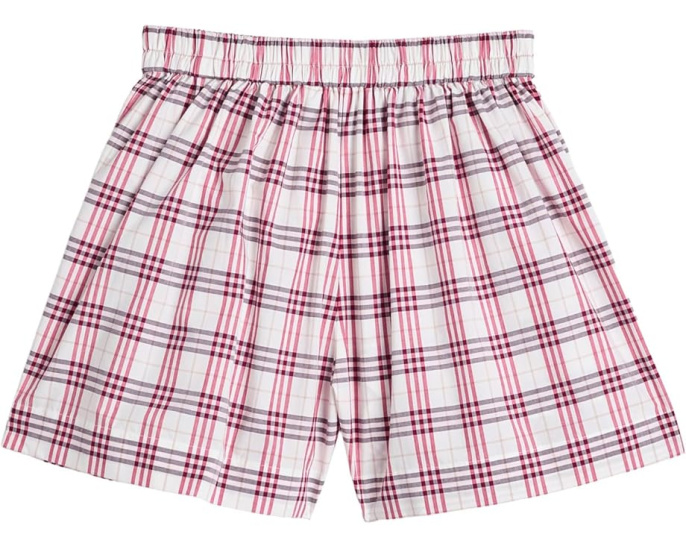 Burberry Kids Шорты Marcy с клетчатым принтом и шнурком