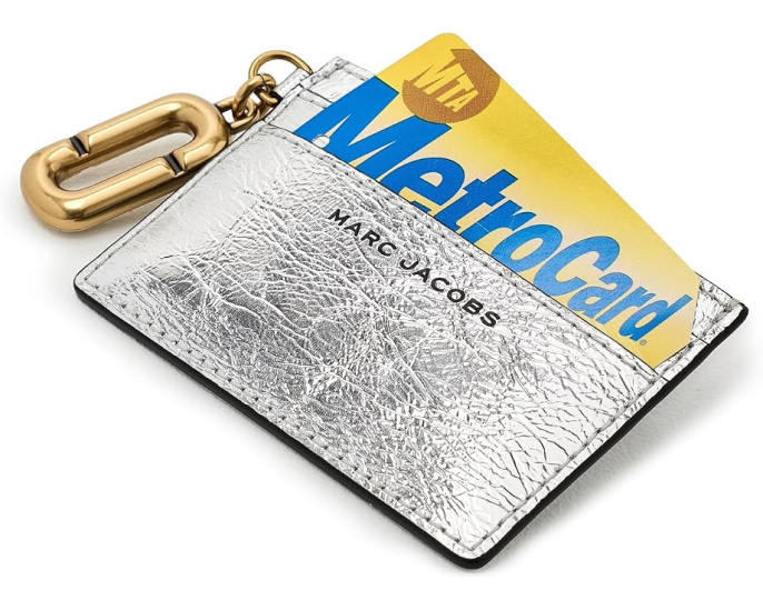 Картхолдер Marc Jacobs Metallic Scene с металлическим блеском