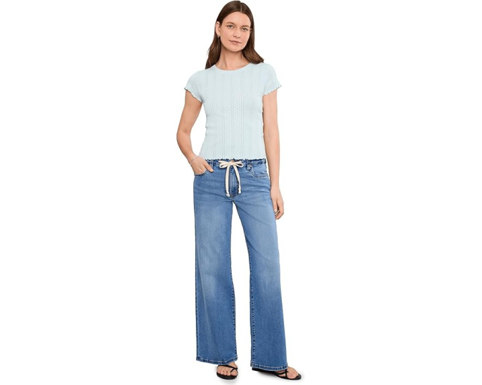 Джинсы Maya High-Rise Wide Leg от KUT from the Kloth темно-синие