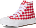 Кеды Converse Chuck Taylor All Star Eva Lift Checkered на платформе с клетчатым принтом