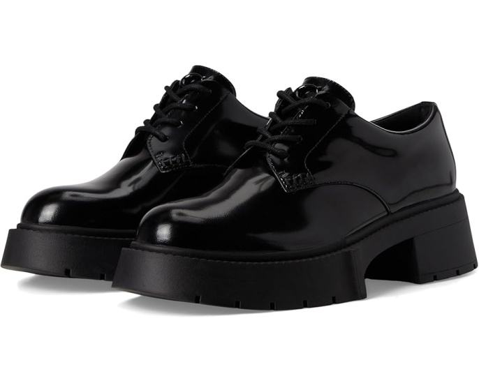 Туфли Lyla Platform Derby от COACH на платформе с кожаным верхом и шнуровкой