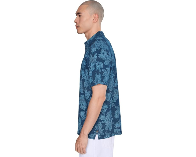Пижамная рубашка Tommy Bahama Azul Hibiscus с цветочным принтом