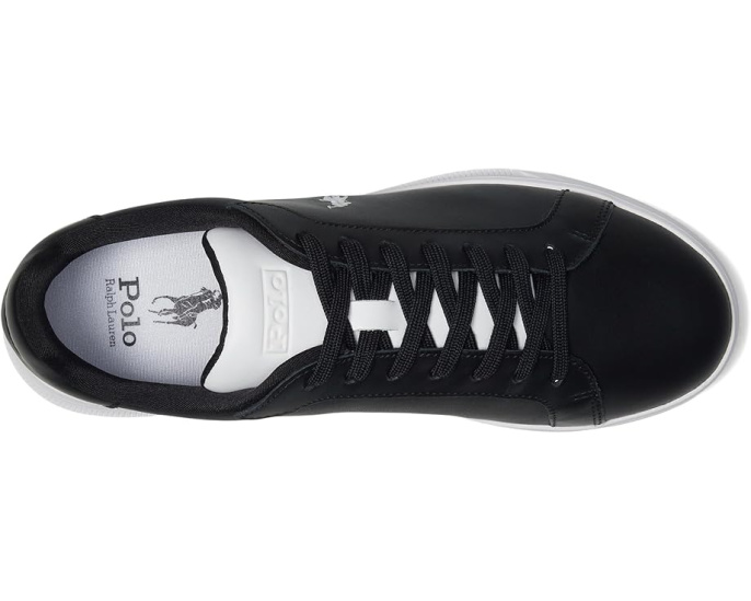 Кожаные кроссовки Polo Ralph Lauren Heritage Court II с круглым носком и резиновой подошвой