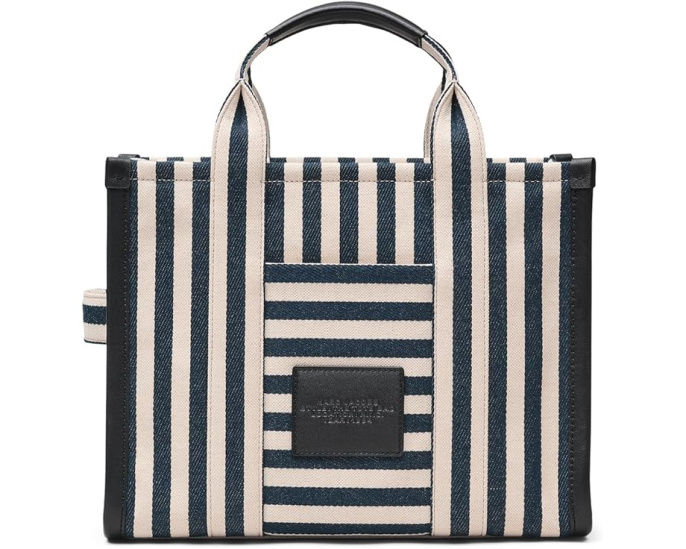 Средняя сумка-тоут Marc Jacobs The Stripe Canvas с полосатым принтом