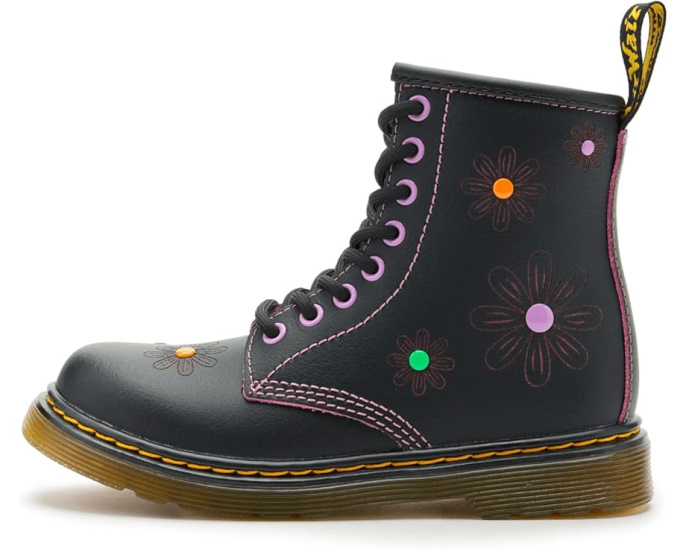 Ботинки Dr. Martens 1460 для детей с текстурированным верхом и молнией