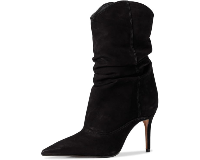 Ботинки Schutz Maryana Slouch из замши на шпильке
