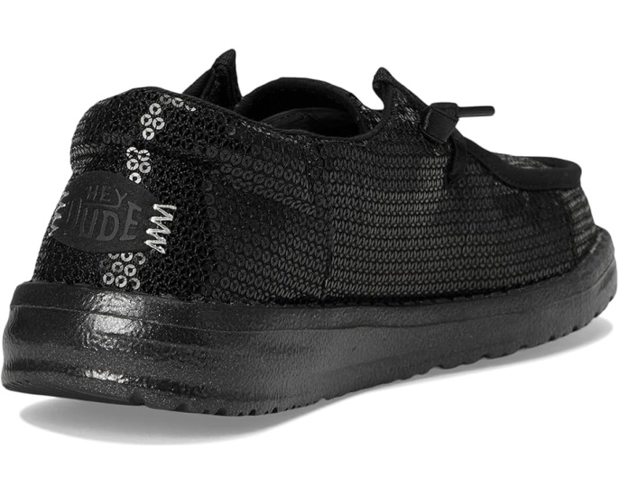 Детские слипоны Hey Dude Kids Wendy Funk Mono Sequin с пайетками и эластичными шнурками