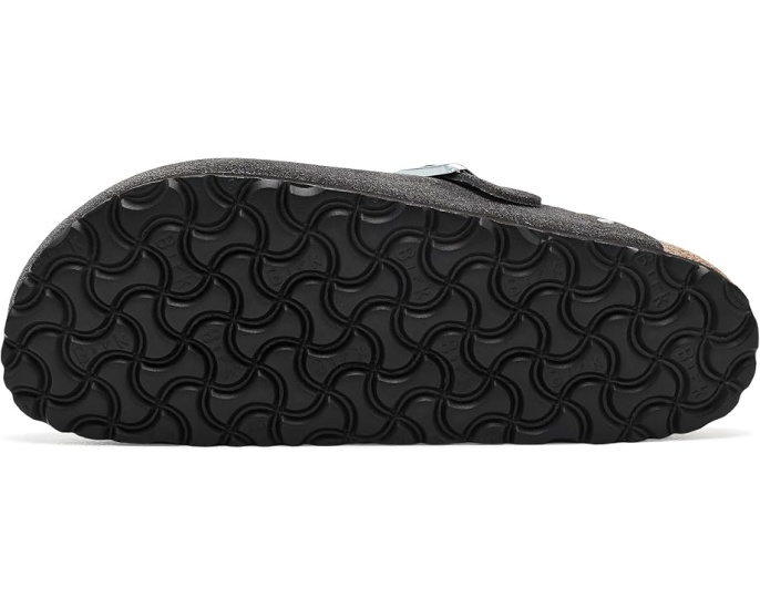 Кломпы Birkenstock Boston с заклепками из замши