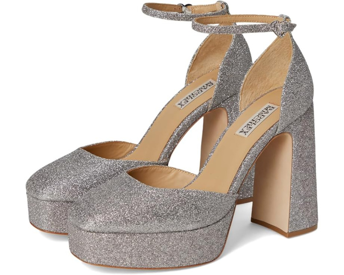 Туфли Jayda на платформе с шелковым верхом и ремешком на щиколотке Badgley Mischka