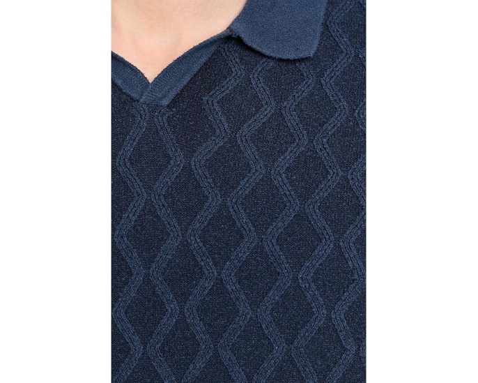 Tommy Bahama поло Ocean Waters Short Sleeve Polo синее Dress
