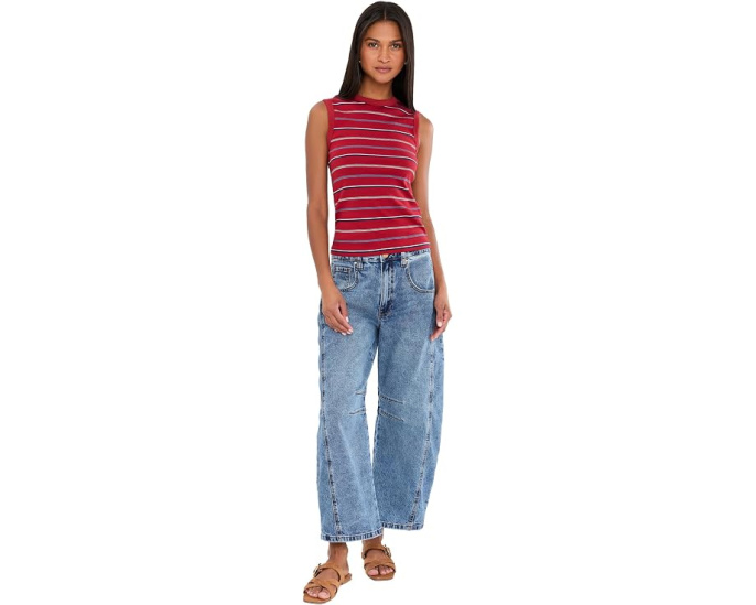 Джинсы Ashlyn Horseshoe Wide Leg Open от KUT from the Kloth с высокой посадкой