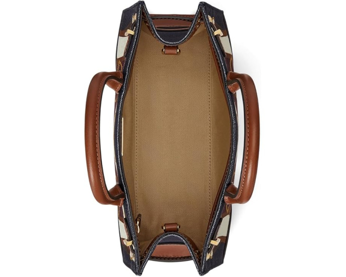Lauren Ralph Lauren сумка тоут Belting-Print Small Devyn с ремнем