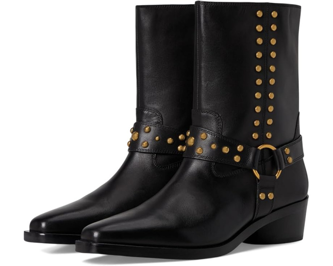 Ботинки Vince Camuto Roista Motocycle с шипами и широким ремнем с кольцом