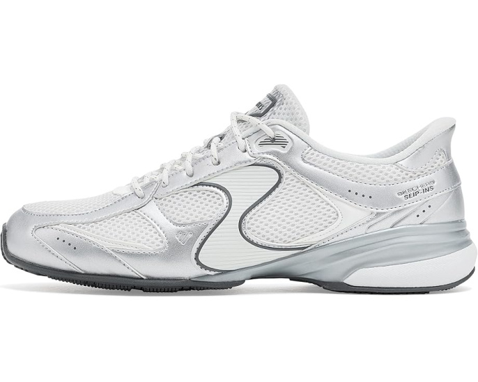Кроссовки SKECHERS Hands Free Slip-Ins Exhilarate Metallic Dreams с памятью формы