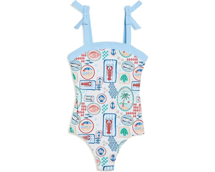 Купальник Ocean Bow One-Piece Swim от Janie and Jack с бантами