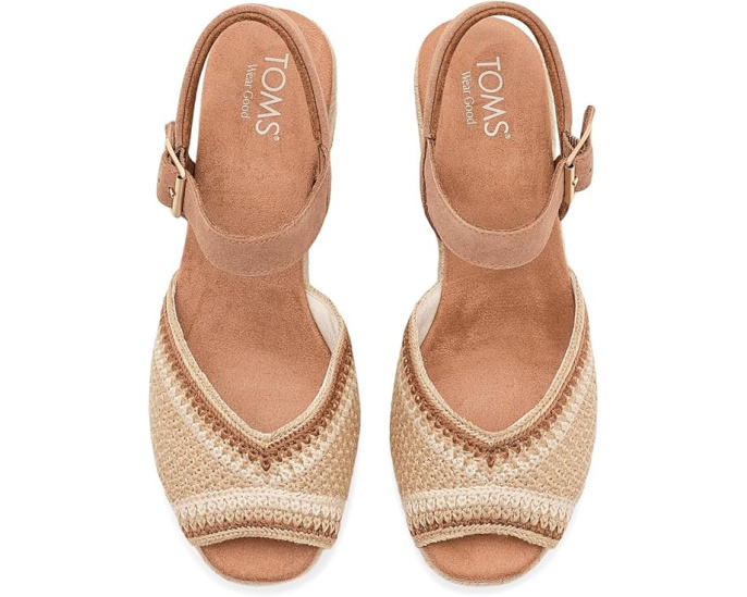 Босоножки TOMS Isla Peep Toe на платформе с открытым носком